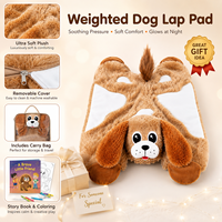 Coussin sensoriel lesté en peluche douce pour enfants, personnalisé, éducatif, pour l'autisme, le TDAH et les besoins spéciaux, fabriqué par un fabricant spécialisé dans les jouets pour chiens.