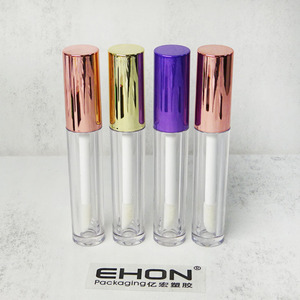 Tube de brillant à lèvres cylindrique personnalisé à grande brosse, sérigraphie, matériaux ABS/PETG/AS, vente en gros, vide, pour gloss à lèvres – Meilleures ventes - Product Image 1