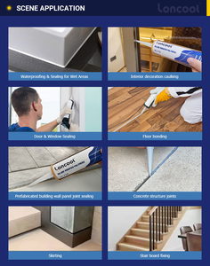 กาวซีลแลนโพลิเมอร์ Loncool Silane Modified Polymer Sealant MS สำหรับงานก่อสร้าง เชื่อมต่อโลหะ กระจก คอนกรีต กาวซีลแลนประสิทธิภาพสูง - Product Image 4