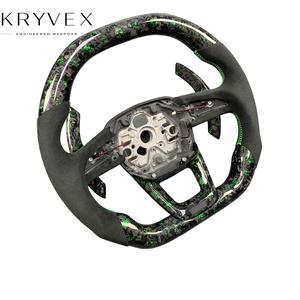 Volant chauffant en fibre de carbone forgée personnalisé Kryvex pour <span class=keywords><strong>Audi</strong></span> S3 S5 RS3 RS5 Q3 Q5 Q7 Q8 SQ5 SQ7 RSQ3 RSQ8 2016-2024 - Product Image 4