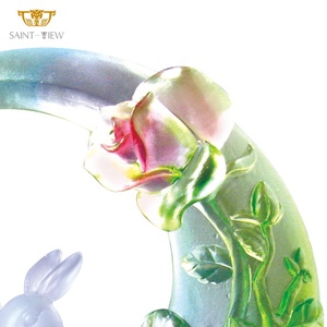 Trophée en cristal fait main pour Halloween 2023, décoration de bureau, lapin du zodiaque, personnalisé, moderne, luxe, haute qualité, vente en gros - Product Image 4
