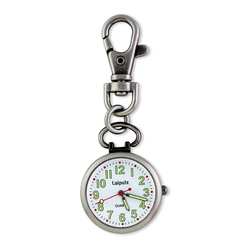 white bronze Medical fob nurse watch doctor quartz custom keychain watch
