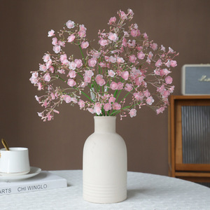 Fleurs artificielles Gypsophile violettes en soie plastique haute simulation pour mariage et décoration intérieure - Product Image 2