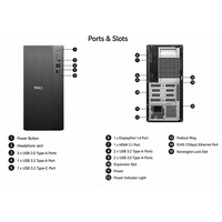 PC Desktop Dell ECT1250 Tower Baru Grosir, Generasi ke-14 Intel Core i3/i5/i7, RAM DDR5 16GB/32GB, SSD 512GB/1TB, Komputer Bisnis