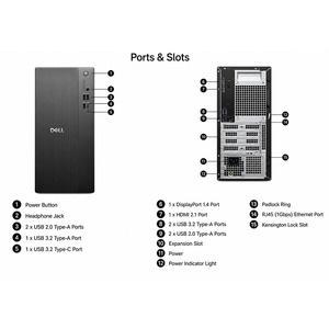 Wholesale New Dells ECT1250 Tower Desktop PC 14th Gen Intel Core i3/i5/i7 16GB/32GB DDR5 RAM 512GB/1TB SSD Business <strong>Computer</strong> - Product Image 5