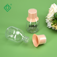 Nouveau design Bouteille de sirop contre la toux Bouteille de liquide oral avec tasse à mesurer propre
