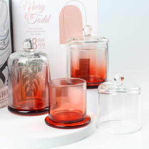 เชิงเทียนถ้วยแก้วใสพร้อมโดม - Product Image 2