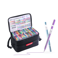Ensemble de stylos professionnels pour journalisation, 216 couleurs, en plastique, pointe 1,0 mm, écriture fluide, stylos à dessin, marqueurs artistiques multicolores, bricolage