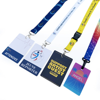 Nouveau Lanyard Personnalisé Imperméable Sublimé Motif Art Populaire pour Événements, Pass VIP, Badge d'Entrée d'Exposition, en Polyester Personnalisé