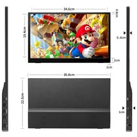 Moniteur portable ultra-fin 15,6 pouces 1920*1080 Full HD avec USB Type-C pour étendre l'écran de votre téléphone portable, PC portable ou jeux