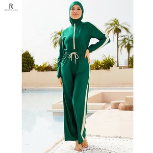 Maillot de bain musulman LUOMANTE pour femmes, combinaison de sport modeste, maillot de bain islamique 2 pièces, tenue de bain entièrement couvrante - Product Image 1