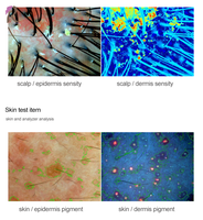 Analyseur de cuir chevelu 3D haute précision et appareil d'analyse de la peau, scanner numérique des poils du visage pour salon professionnel
