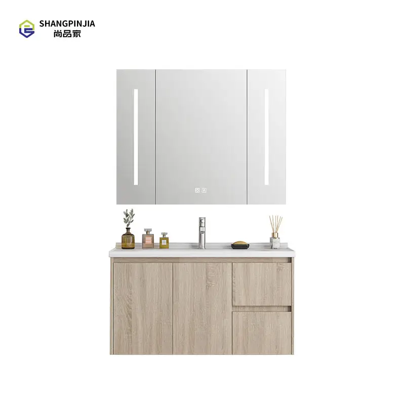 Diskon Besar-besaran Unit Rias Modern dengan Kabinet Bak Cuci Kamar Mandi untuk Vanity Kamar Mandi