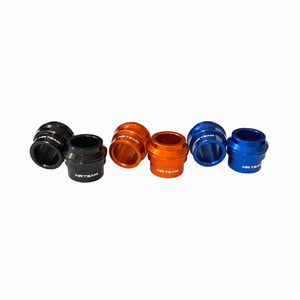 Per Honda CR 125 02-07 distanziatori ruota anteriore in lega nera/materiale di alluminio - Product Image 1