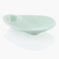Restaurant Servies Oplader Serveren Chip En Dip Ovale Melamine Plaat