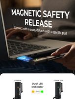 Cable de Carga Magnético LISEN 140W PD 3.1, Cable USB C a Magnético 3, Cable de Carga Rápida para MacBook Pro 17 16 Pulgadas M1 M2 M3