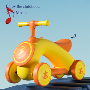 Vélo d'équilibre pour enfants de 2 à 6 ans, unisexe, jouet d'extérieur en forme de voiture, en plastique, à pousser, prix de gros - Product Image 2
