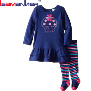 <span class=keywords><strong>Ropa</strong></span> de manga larga personalizada para niños, trajes adorables para <span class=keywords><strong>niñas</strong></span>, conjunto de <span class=keywords><strong>ropa</strong></span> de invierno para niños - Product Image 3