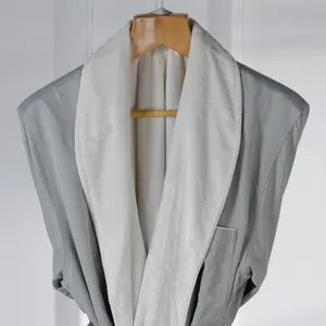 Luxus 100 % Baumwolle Kimono 5 Sterne W Stickerei Hotel Bademantel Beling Textil