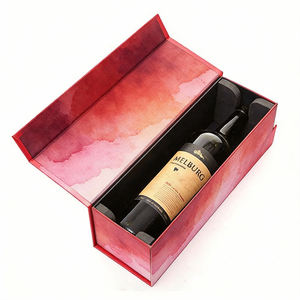Boîtes cadeaux en carton personnalisées avec estampage à chaud pour bouteilles de whisky, <span class=keywords><strong>liqueur</strong></span> rouge, vin, avec séparateurs - Product Image 3