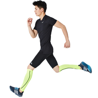 Manchons de jambe de compression gradués couleur néon manchon de compression de mollet pour varices