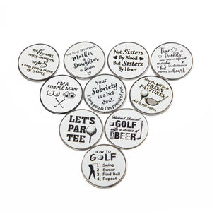Marqueur de golf en émail personnalisé, durable, pour balles de golf, badge personnalisé, accessoire élégant pour le parcours de golf - Product Image 4