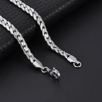 Chaîne NK en acier titane crypté tendance, design cubain classique, ornement de mode polyvalent pour hommes et femmes