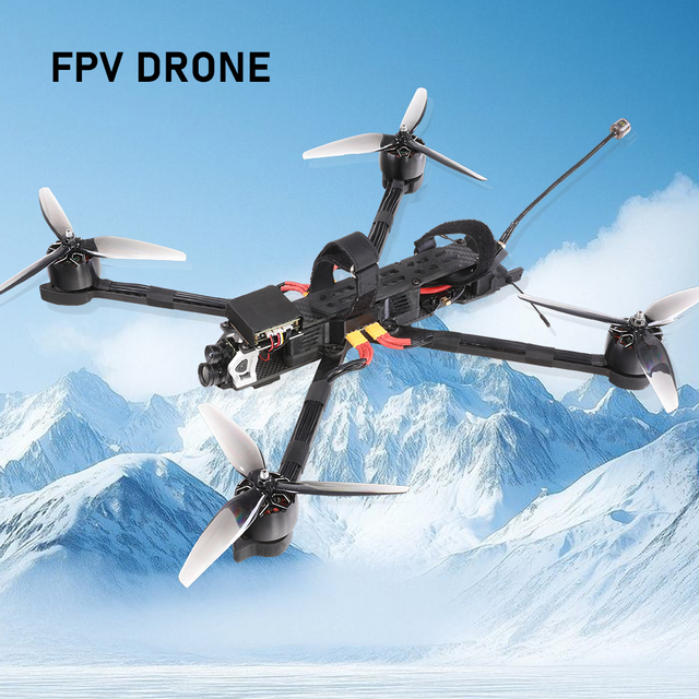 Long-Range Drone FPV Video Transmission Antenna Drone CADDX Ratel 2 Camera Foldable 7 10 Inch UAV for Industrial Use FPV Drone