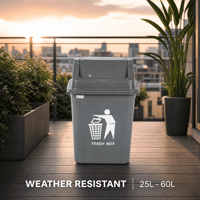 Poubelle compacte anti-odeur en HDPE pour intérieur/extérieur, vente en gros, logo personnalisé, portable, pour la maison, le bureau, la cuisine, petite poubelle extérieure