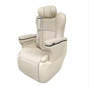 Asiento de masaje reclinable ventilado Mpv, asiento de coche giratorio ajustable VIP, asiento de coche eléctrico de lujo para furgoneta
