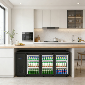 Réfrigérateur de comptoir <span class=keywords><strong>encastrable</strong></span> pour boissons, idéal pour la maison, la cuisine et le commerce – Présentoir à boissons, refroidisseur de bouteilles sous le comptoir - Product Image 1
