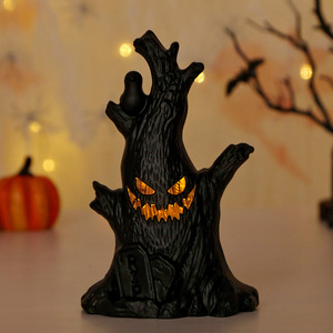 Lámpara LED Retro Portátil con Diseño de Árbol Espeluznante para Halloween 2025, Miniatura de Árbol Espeluznante para Halloween, Micropaisaje - Product Image 2