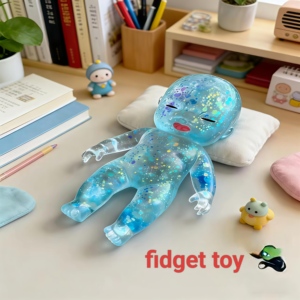 Juguete Antiestrés de Muñeca Transparente con Purpurina, Juguete Educativo para Aliviar el Estrés - Product Image 3
