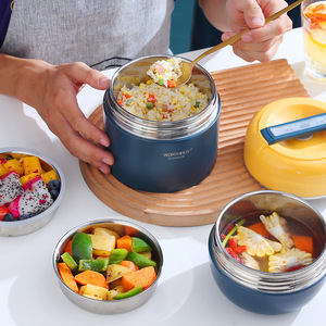 Ortable herunch unch Ox 304 Stainless Teel OOD tainer ontain IDS or IDS chool acuacuum Insulation Bento unch Ox ox - Product Image 3