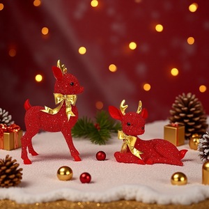 Gold <strong>Painted</strong> <strong>Deer</strong> Resin Crafts Home Decoration Accessories Decor Luxury <strong>Deer</strong> Display for Decorating - Product Image 2