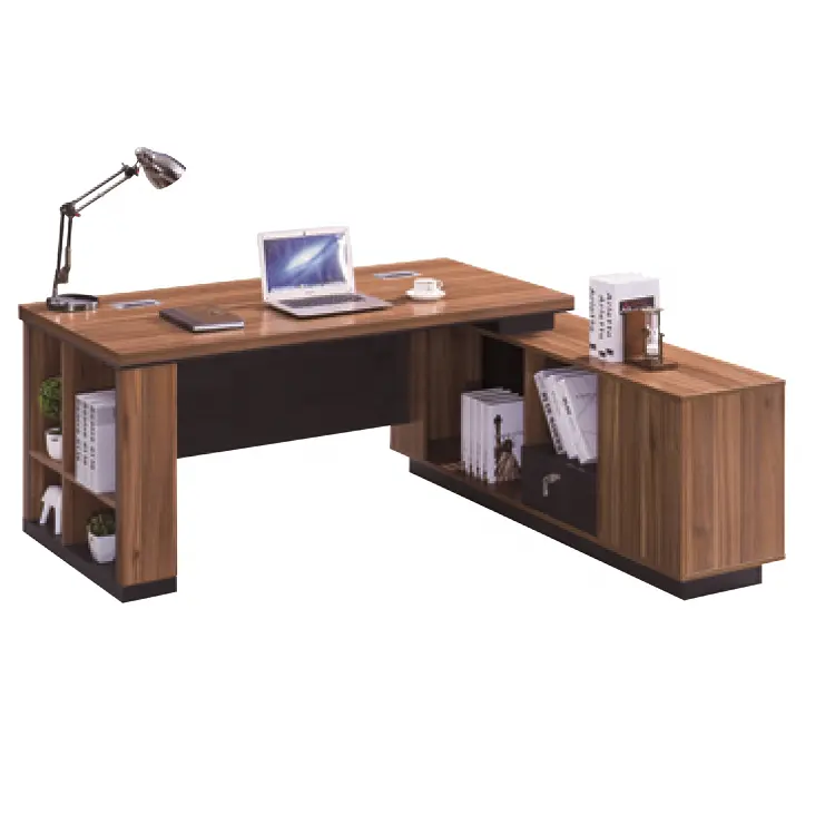 Table de bureau modulable en acajou, meuble de bureau, grand MDF, 200cm, 6 pieds, 8 pieds, 10 pieds