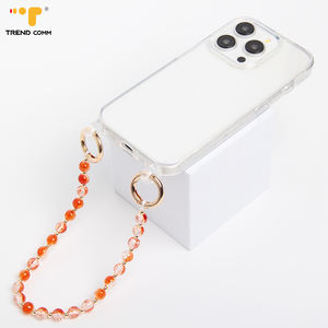 Mignon cristal perlé téléphone <span class=keywords><strong>bijoux</strong></span> sac breloques perles de verre bracelet téléphone portable sangle porte-clés pour <span class=keywords><strong>iPhone</strong></span> 15 16 17 Bracelet chaînes - Product Image 4