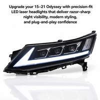 Ensemble de phares à projecteur Bi-LED, clignotants séquentiels et feux de jour pour Honda Odyssey 2015-2021