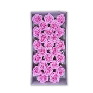25-5 طبقات صابون زهري زهرة الورد المعطرة هدية عيد الحب الأساسية للزفاف