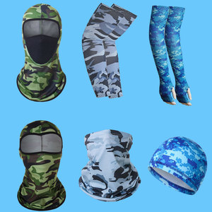 Cycling Sun Protection Face Mask Scarf Ice Silk Sleeves Anti-Uv Outdoor Sports Gear Unisex Adult Size - Product Image 1