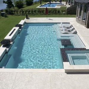 Grande piscine de nage et spa jacuzzi à jets, en fibre de verre, pour usage extérieur, de luxe, pour maison, jardin et hôtel - Product Image 1