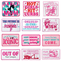 Nouveau Patch Brodé Thermocollant Écologique, Motif Aléatoire 'MY BODY MY CHOICE' (slang américain), pour Vêtements d'Extérieur, Manteaux, Chapeaux, Tissu PVC
