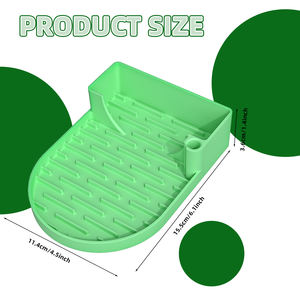 Accessoires pour tasses en silicone : Séchoir rapide, support pour gobelets, égouttoir antidérapant, support pour bouteilles de sport et filtres à eau, tapis de séchage pour Stanley Cup - Product Image 5