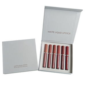 Personalización de etiqueta privada 6 uds brillo de labios impermeable de larga duración desnudo terciopelo brillante Labiales juego de pintalabios líquido mate orgánico - Product Image 1