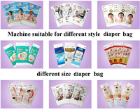 Robuste Babywindel-Verpackungsmaschine für 35-45 Beutel/Min. mit Hoher Verpackungsrate, Bidirektionalem Tintenstrahldruck und Anpassbarer Geschwindigkeit