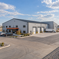 Bâtiment préfabriqué en acier pour entrepôt et atelier, structure métallique industrielle à grande portée