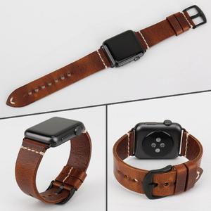 Pour TengYue Bande de Montre D'<span class=keywords><strong>apple</strong></span> Huile Cire Cuir iWatch Bande Sangle Compatible <span class=keywords><strong>l</strong></span>'<span class=keywords><strong>apple</strong></span> <span class=keywords><strong>Watch</strong></span> Series 5 4 <span class=keywords><strong>3</strong></span> 2 1 - Product Image 2