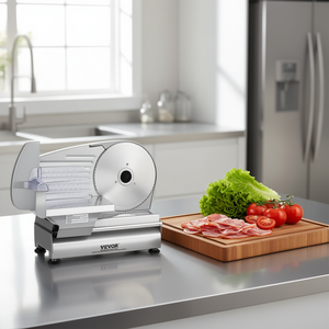 Trancheuse à viande électrique Vevor, lame en acier inoxydable de 7,5 pouces, épaisseur réglable, pour usage domestique - Product Image 2