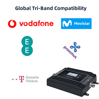 Amplificador de Señal Tri-Banda EasyBoost 800/1800/2100MHz B20 B3 B1 2G 3G 4G 5G Repetidor 72dB Alta Ganancia Plug & Play Control por Aplicación Tuya