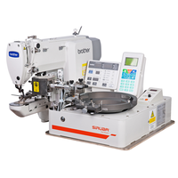 Machine à boutonner automatique d'occasion Siruba ASP-ABF 100J avec alimentation automatique des boutons, haute efficacité